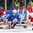 ST. CATHARINES, CANADA - JANUARY 12: Czech Republic's Klara Hymlarova #12 screens Sweden's goaltender Emma Soderberg #30 during quarterfinal round action at the 2016 IIHF Ice Hockey U18 Women's World Championship. (Photo by Francois Laplante/HHOF-IIHF Images)

